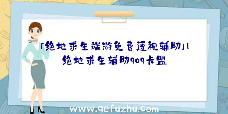 「绝地求生端游免费透视辅助」|绝地求生辅助909卡盟